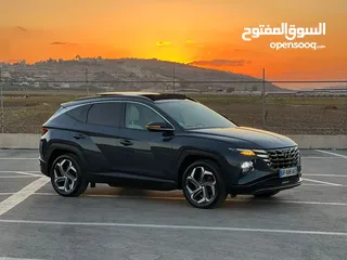  7 هونداي توسان/2022 Plug In فل الفل فتحة سقف بانوراما  4x4 ///271Hp   ( Haybrid) 1600cc