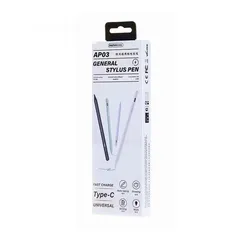  2 Remax AP03 Stylus Pen for Android & Apple -White قلم للتاب تابليت للرسم