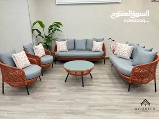  13 تجهيزات خارجيه لقعدات الصيف  اطقم جلسات  طاولات وكراسي  مراجيح  كراسي مسبح