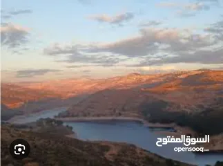  1 ارض مميزة للبيع مطلة تماما على سد الملك طلال