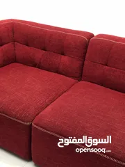  3 Extremely comfortable pair of red sofa for sale 50 OMR ONLY
