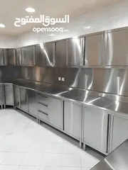  2 Full Setup Kitchen cabinet with Standard material Stainless steel Restaurant, Hotel Cafeteria Bakery