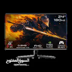  1 شاشة ألعاب GAMEON GOPS24180IPS Pro-series، شاشة قيمنق 24 بوصة، FHD، 1920x1080، 180 هرتز، لوحة IPS