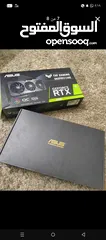  4 كرت شاشة من شركة اسوس عالية الجودة rtx 3080  من اقوى النسخ من كروت نفيديا  نسخة عالية القوة و الجودة