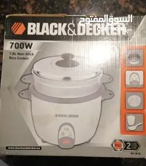  2 Black&decker rice cooker طنجرة طبخ الأرز على البخار