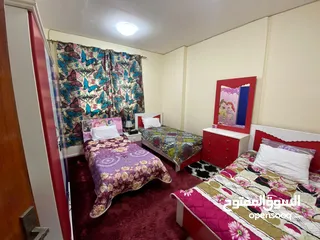  11 (محمد سعد) غرفتين وصاله مفروش للايجار الشهري بالقاسميه اطلاله مفتوحه رائعه مع فرش سوبر ديلوكس