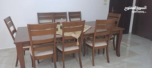  6 طاولة سفره 8 كراسي حجم كببر ممتازة