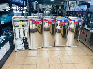  3 مبرد ماء عامودي ستانلس ستيل 304مع فلتر RO