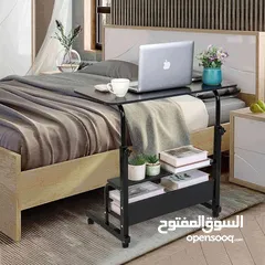  7 طاولة لابتوب خشبية عملية وأنيقة   سطح واسع بيسع لابتوب، كتب ومحاضراتك ارتفاع قابل للتعديل م
