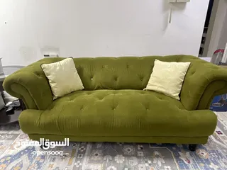  3 Dark green sofa bought from home centre