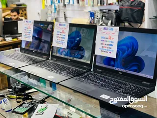  7 دل كور5_جيل8 رام8ج   هارد SSD_256  شاشه 15.6 FHD تدعم لمس كيبورد مضيء و تايب سي