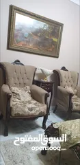  4 طقم كنب لغرفة الضيوف مع طاولة الوسط