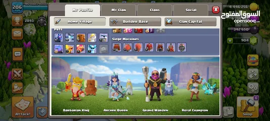  3 CLASH OF CLANS TH16 MAX ACCOUNT FOR SELL