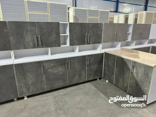  5 كاونتر خشب mdf قياس مترين مع سنك مترو20 عرض خاص