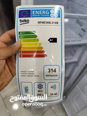  4 عرض نااار على فريزر Beko بيكو نوفرست 7 جوارير سلفر 260 لتر صافي