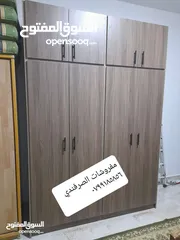  10 خزائن ملابس خشب لامنيت 18م الون حسب الطلب مقاس الخزائن عرض 160  ارتفاع 200