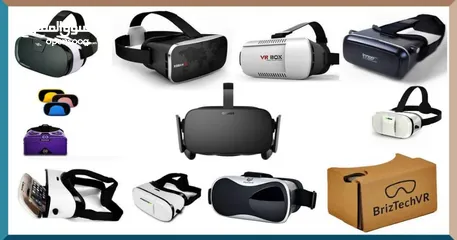  6 نظارات الواقع الافتراضي ثلاثية الابعاد VR 2.0 للموبايلات الذكية ونظارات العاب و مشاهدة الافلام ثلاثي