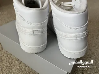  4 Air jordan 1s white sneakers سنيكرز جوردان 1