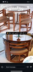  1 ميز طعام خشب صاج