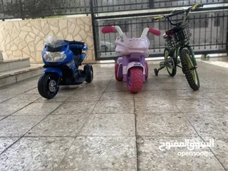  3 فرشة تخت مجوز للبيع تخت اطفال شكل سياره  دراجه شحن  بسكليت اوروبي