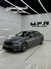  4 BMW 330i 2021 مكفولة من الصبغ