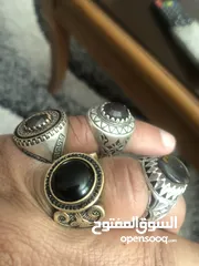  26 خواتم فضه 925 عدد 4 للبيع قياس 20 22و21 بسعر مغررررري