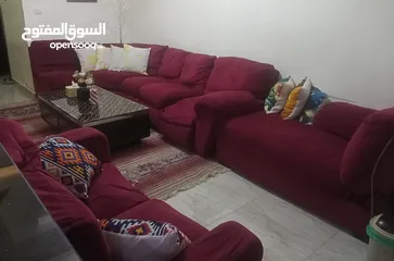  3 طقم كورن بسعر 190 مكون من 11 مقعد لون خمري ريكلاينر