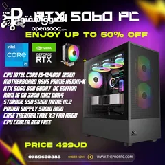  1 اقوى تجميعة للألعاب والمونتاج باعلى مواصفات i5+RTX 5060 بعرض حرق لفترة محدودة