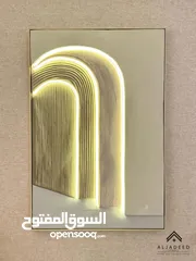  9 لوحات ديكورية عصرية فاخرة مضيء وغير مضيء