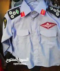  2 ملابس أطفال عسكريه امن عام وجيش ودرك وجيش تكميل يو جد كتابه اسم وقايش وبين مسدس