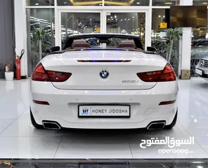  5 BMW 650i CONVERTIBLE ( 2011 Model ) in White Color GCC Specs