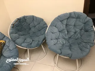  3 طقم حديد ملبس راتان