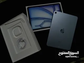  16 "احصل الآن على جهاز iPad Air 11 إنش بسعة تخزين 256GB باللون الأزرق الرائع – تصميم فائق النحافة وخفيف