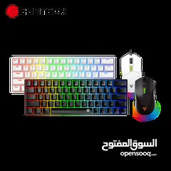  13 Fantech Atom63 MK859c Mechanical Gaming Keyboard & Mouse Arabic/English