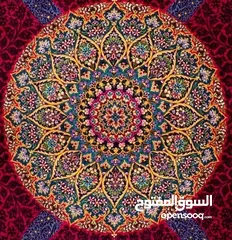  4 silk carpet ,سجادة حرير ایرانیة يدويا Persian handmade silk Rug , 2.39 m^2 All silk (Lint,Warp,Weft)