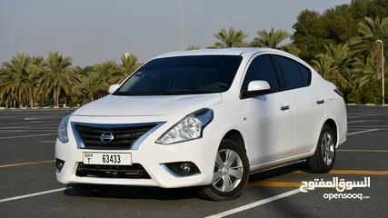  1 Rent a Car NISSAN - Sunny - 2020 - White-   Sedan