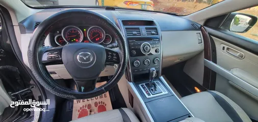  13 مازدا CX9 موديل 2008 مميزة توب نضافة صيانة شركة لون اسود استخدام شخص واحد