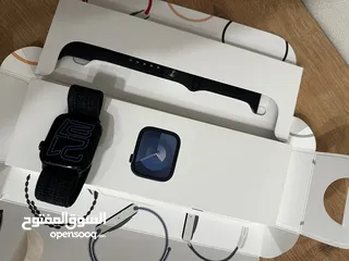  9 Apple Watch Series 9 - 45mm  Midnight  ابل ووتش الاصدار التاسع 45مم - لون اسود منتصف الليل