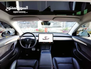  14 تيسلا 2022 model 3 بحالة الوكالة فحص كامل اوتوسكور +B لون مميز في الحرة للبيع بسعر لقطة ومحرووووق
