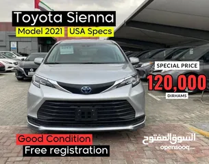  1 Toyota sienna 2021