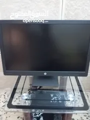  1 شاشة كمبيوتر نوع HP 24 انش full hd بحال الجديد للبيع