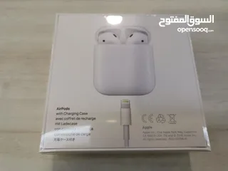  2 سماعات apple airpods 2 original