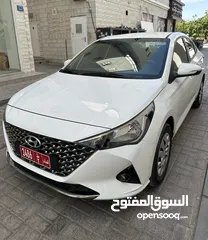  1 هيونداي اكسنت 2023 للايجار Car rental /accent 2023