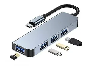  2 USB Hub 3.0, USB C Adapter and 4-in-1 Docking Station , USB C Hub