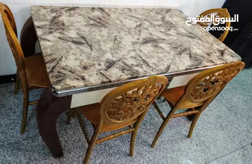  2 ميز طعام مرمر  140×80 سم ارتفاع 80 سم للبيع