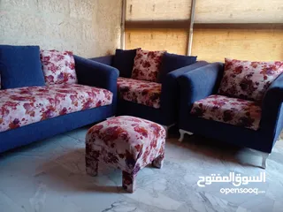  5 كنب تفصيل قماش 5 مقاعد