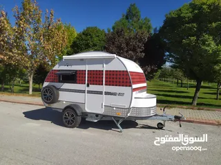  1 HUNTMENT Luxury Turkish made mini teardrop trailer camper EU Standart for 2 person