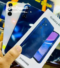  4 جهاز مستعمل ايام Samsung A15 رام 16 جيجا  256 مكفول بالشركة أغراضة والكرتونه الأصلية متوفر توصيل