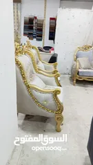  22 طقم كورنر خشب قراط ولاتيه مكفول سنتين اسفنج ضغط قماش وتر بروف. 6مخدات هدية  بفة لكل طقم كن