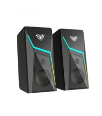  8 سماعات كمبيوتر جيمنغ  مضيئة مميزة  Aula Speaker N-521 Gaming RGB Lights OG